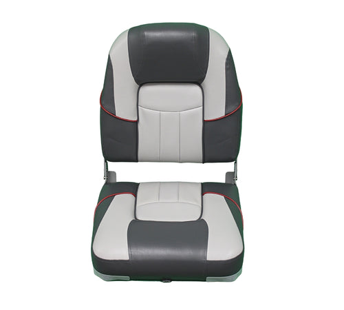 Premium Folding Boat Seat (Gray/Charcoal)