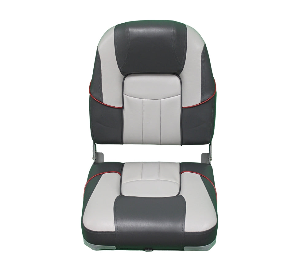 Premium Folding Boat Seat (Gray/Charcoal)