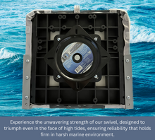 Load image into Gallery viewer, 7” X 7” Universal seat Swivel | Boat Seat Swivel | Corrosion Resistant | 360° Rotate | Smooth &amp; Silent Rolling - Blue Dog Marine
