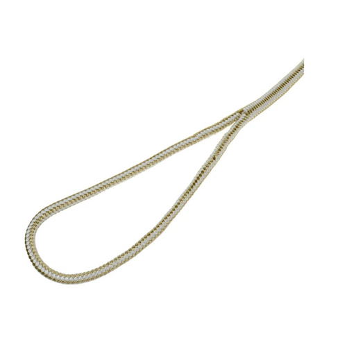 15' Double Braid Nylon Dock Line WITH Eye Splice (Gold) [3/8