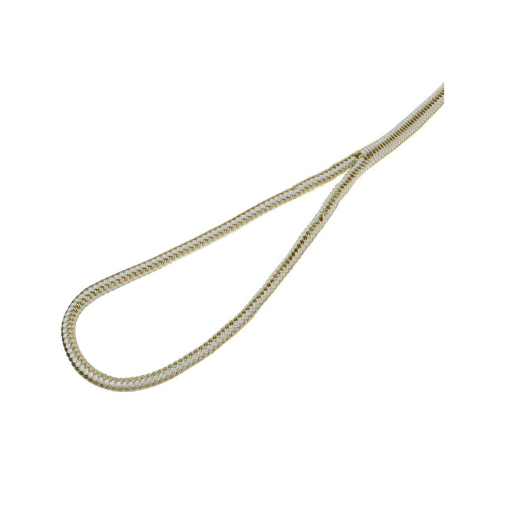 25' Double Braid Nylon Dock Line WITH Eye Splice (Gold) [3/8