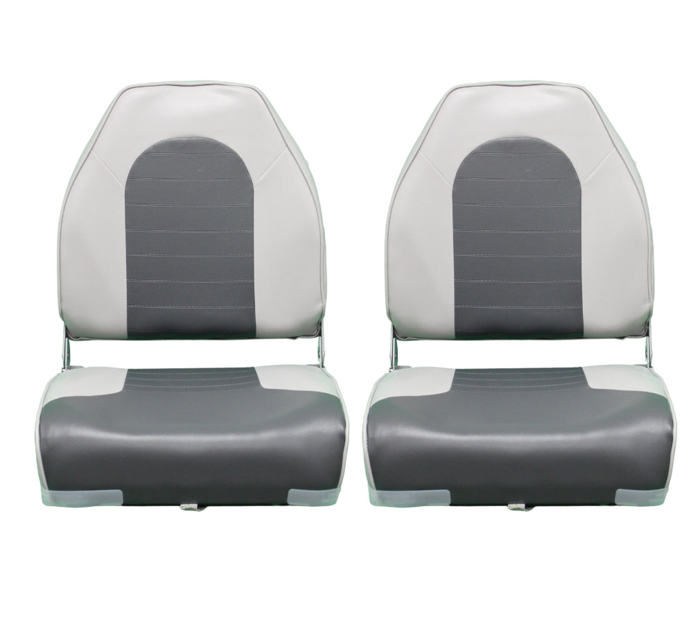 High-back Boat Seat (Gray/Charcoal) – Blue Dog Marine