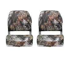 Load image into Gallery viewer, Low-Back Folding Boat Seat (Camo)
